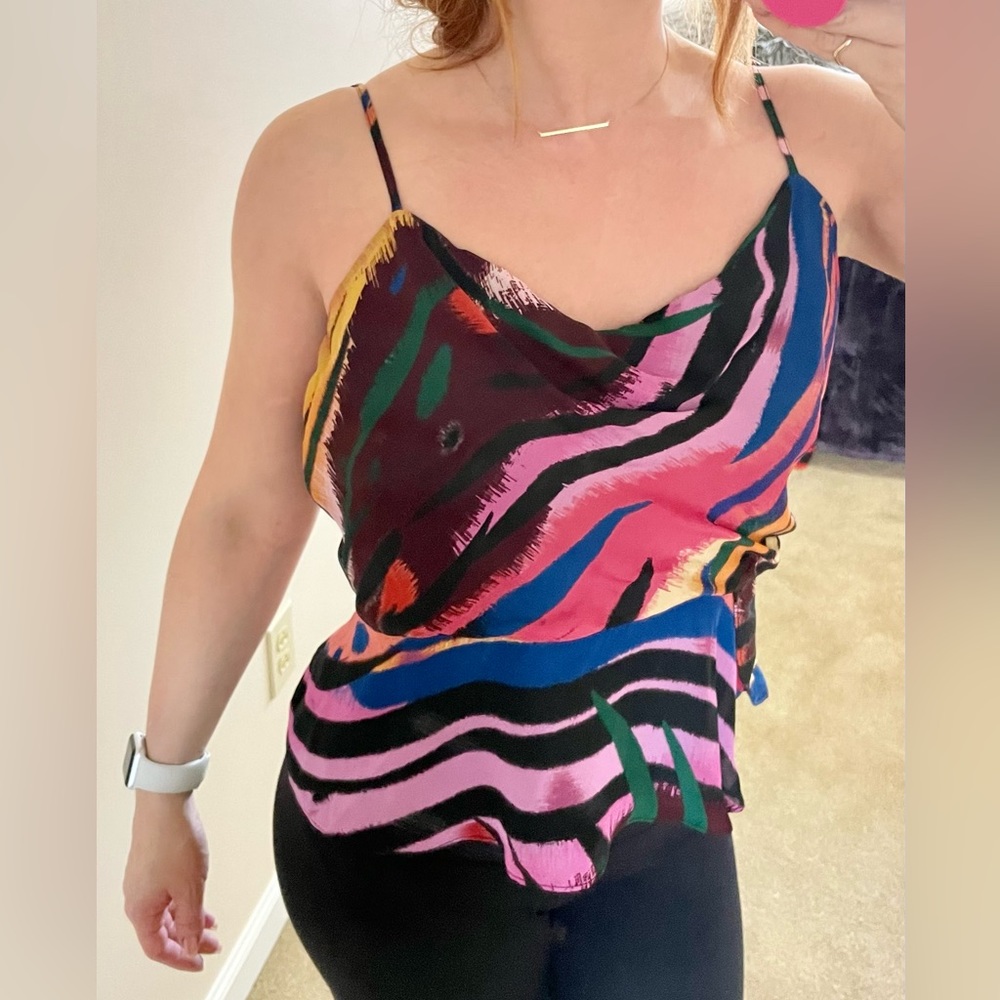 Wild Print Peplum Blouse